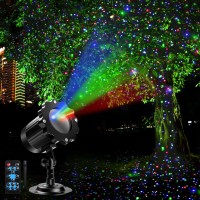 Laser Projector Lights Outdoor Moving Red Green Blue 3 Color Starry Lights Show Laser Projection Light With Rf Control Outdoor