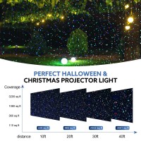 Laser Projector Lights Outdoor Moving Red Green Blue 3 Color Starry Lights Show Laser Projection Light With Rf Control Outdoor