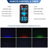 Laser Projector Lights Outdoor Moving Red Green Blue 3 Color Starry Lights Show Laser Projection Light With Rf Control Outdoor