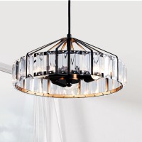 Lanpesting Farmhouse Chandeliers Black Crystal Modern Rustic Vintage Pendant Light Fixtures Hanging Chandelier Ceiling For Dini