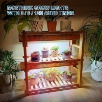 Mosthink Grow Lights Full Spectrum Led Grow Lights Strips For Indoor Plants Plant Lights With Auto On Off Timer 3 6 12H 40W Dim