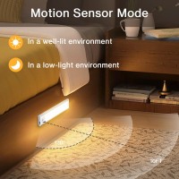 Olafus Under Cabinet Lights 54 Led Rechargeable Battery Operated Motion Sensor Light Indoor Dimmable 3 Color Temperatures 2