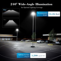 Vipzon 3800W Solar Street Lights Outdoor Wide Angle Solar Lights Outdoor Solar Parking Lot Lights Dusk To Dawn 6500K Street