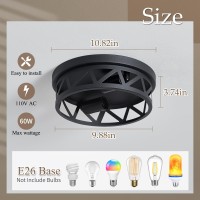 Dpxekq Black Flush Mount Ceiling Light Fixture 2Light Hallway Light Fixtures Ceiling Light Fixtures Ceiling Mount For Hall Kitc