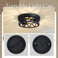 Dpxekq Black Flush Mount Ceiling Light Fixture 2Light Hallway Light Fixtures Ceiling Light Fixtures Ceiling Mount For Hall Kitc