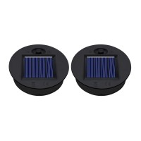 Znycye 2 Pack Solar Light Replacement Toptop Size 276Inch Bottom Size 236 Inch Waterproof Solar Lanterns Replacement Top Fo