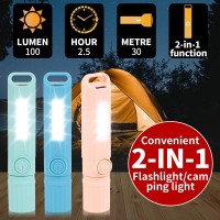 Hilngav 6 Pack Rechargeable Flashlights Usb C Mini Led Flashlights Camping Lantern Combo Flashlight Ultralight Zoomable Flashl