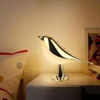 Yotozu Small Bird Touch Lamp Dimmable And Cordless Bird Night Light Usb Rechargeable Touch Sensor Control Table And Desk Lamp