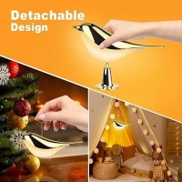 Yotozu Small Bird Touch Lamp Dimmable And Cordless Bird Night Light Usb Rechargeable Touch Sensor Control Table And Desk Lamp