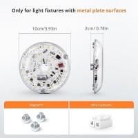 Tomosu 393 Led Ceiling Fan Light Kit 120V 20W 2000Lm Dimmable Led Retrofit Kit 5000K Cool White Ceiling Fan Led Light Repla