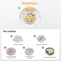 Wowatt 393 Led Fan Light Kits Replacement Dimmable Led Retrofit Kit 20W 120V 2000Lm 3 Color Temperature 3000K 4000K 5000K Ce