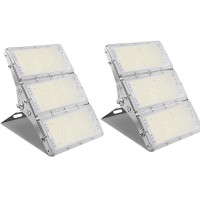 Pochy 600W Led Light,2-Pack 24000Lm Super Bright Outdoor Work Stadium Lights, 6500K Daylight White, Ip66 Waterproof Security Floodlight For Garage, Garden, Lawn, Yard