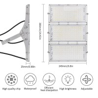 Pochy 600W Led Light,2-Pack 24000Lm Super Bright Outdoor Work Stadium Lights, 6500K Daylight White, Ip66 Waterproof Security Floodlight For Garage, Garden, Lawn, Yard