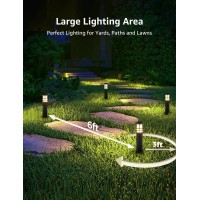 Sunvie 8Pack Low Voltage Pathway Lights 3W Led Landscape Pathway Lighting 3000K Warm White Cri 90 Landscape Lights Wired 1224