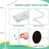 Foxgarden Grow Light Full Spectrum Plant Light Strip With Stand For Indoor Plants 47263 Inches Height Adjustable Bright Gro