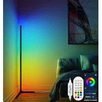 Ks Kingstar Modern Led Floor Lamp Corner Mix Color Changing Mood Lighting With App And Remote Control, Music Sync/Diy Colors For Bedroom Living Rooms Gaming Room