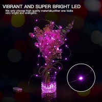 24 Pack Led Fairy Lights Battery Operated Silver Wire String Lights Waterproof Firefly Starry Moon Lights For Table Centerpieces