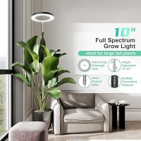 Lordem 10 Full Spectrum Grow Light 160 Leds Plant Lamp For Indoor Plants Grow Lamp With 4812H Auto Timer 10 Dimmable Leve