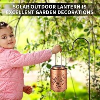 Solar Outdoor Lanterns Dragonfly Garden Decor Led Light Hanging Waterproof Solar Metal Lantern Birthday Gifts For Women Mon Gra