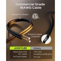 Jackyled 100Ft Outdoor String Lights Patio Lights Plugin Waterproof Led String Lights Outside Outdoor Lights For Yard Balcon