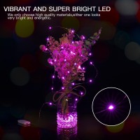 Brightown 12 Pack Fairy Lights Battery Operated 7Ft 20 Led Firefly String Lights With Flexible Silver Wire For Wedding Centerp