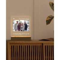 Personalised Photo Frame With Photo Mood Lights 3D Lamp, Home Decor,Bedroom Decor,Family Gifts, Gifts For Mum, Anniversary Gifts For Her,Birthday Gifts For Dad,Christmas Gifts For Parents (A)