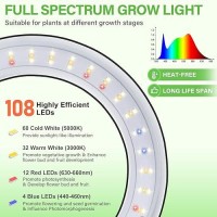 Lordem Grow Light For Indoor Plants 79 Full Spectrum Led Plant Grow Light Height Adjustable Growing Lamp With Auto Timer 4H