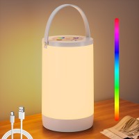 Hensam Night Light For Kids Portable Usb Night Lamp With 2200 Mah Battery Bright Color Changing Light For Nightstand Small To