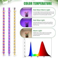 Rwntao Four Strip Growing Lamp For Indoor Plants Red Blue Yellow Full Spectrum Led Grow Light Strips With Auto Onoff 391