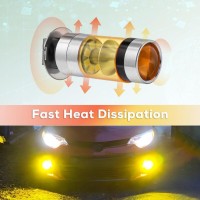 DescriptionName LED Fog Light BulbsPower 100WWorking voltage DC1224VColor temperature 4300K yellow lightChip 2323SMD 2835Number of chips 20Lumen 5000LmSocket type H3Product size approximately 62 x 18 cm24 x 07 inchesPacking list 2 x H3 LED Fog Light Bulbs