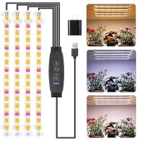 Rwntao Four Strip Growing Lamp For Indoor Plants Red 3000K 6000K Full Spectrum Led Grow Light Strips With Auto Onoff 391