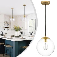 Kokoyukina 10 Globe Pendant Light Gold Mid Century Pendant Light Glass Globe Pendant Light Mid Century Modern Light Fixture B