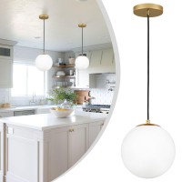 Kokoyukina 10 Globe Pendant Light Gold Mid Century Pendant Light Glass Globe Pendant Light Mid Century Modern Light Fixture B