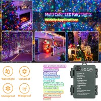 4 Pack Fairy Lights Battery Operated 164 Ft 50 Led Starry Fairy Lights With Auto Timer Dark Green Copper Wire Twinkle Lights F