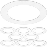 Lightlabs Goof Ring Matte 8 Pack 865 Diameter For 8 Cans Inlcudes Ring Tape To Fix Drywall Damage For Flush Recessed Down