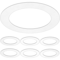 Lightlabs Goof Ring Matte 6 Pack 865 Diameter For 8 Cans Inlcudes Ring Tape To Fix Drywall Damage For Flush Recessed Down