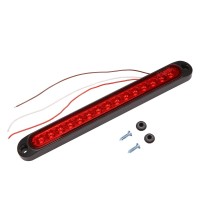 Luejnbogty 10 Inch Sealed Truck& Rv Trailer Light Bar 15 Led Third Brake Lights Strip Red