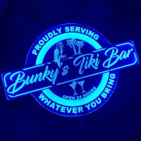 Custom Tiki Bar Color Changing Acrylic Wall Led Night Light Neon Like 4 Sizes Custom Your Name Personalized