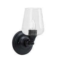 Wall Sconce, Matte Black Finish, 5