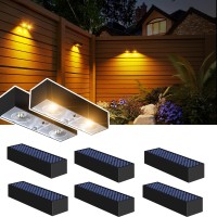 Jsot Solar Fence Lights Step Light Solar Lights For Outside Solar Stair Deck Light Solar Post Lights Outdoor Wall Lights For G