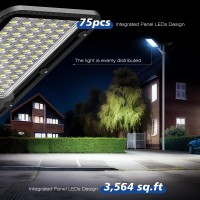 8000W Solar Street Lights Outdoor 6500K Solar Parking Lot Lights Commercial Dusk To Dawn Heavy Duty Split Type Led Solar Stre