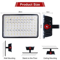 Indmird 2 Pack 200W Led Outdoor Floodlight Exterior Flood Lights Outdoor Flood Lights Plug In Flood Light For Yard Garden