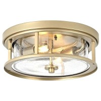 Odorpower Gold Flush Mount Ceiling Light Fixture With Glass Brass Ceiling Light Fixture For Bedroom Indoor Outdoor Ceiling Ligh