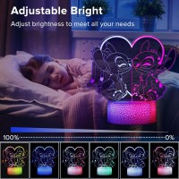 Fspgls Stitch Lamp Two Color 2 In 1,Lilo&Stitch Night Light 3D Illusion Led Desk Lamp,Acrylic Usb Lights For Room Decor Merchandise,Party Decorations Kids Lamp,Birthday,Christmas Gifts For Boys,Girls