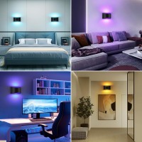 Lightess Led Wall Sconce 13 Rgb Colors Dimmable Cordless Wall Light Remote Touch Control Rechargeable Battery Operated Usb