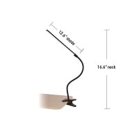 Ottlite Clip-On Led Easel Lamp With Clearsun Led Technology - Sturdy Clip Light With On/Off Switch Cord - Adjustable & Flexible Neck For Precise Lighting, Piano, Computer Desks, Shelves & Tables