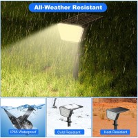 Dealgadgets Solar Spot Lights Outdoor Ip65 Waterproof 44 Led Landscape Spotlights Solar Powered Spotlight With Auto Onoff And