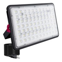 Indmird 200W Led Outdoor Floodlight Exterior Flood Lights Led Stadium Lights Plug In Flood Light For Yard Garden Playgroun