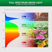 Sansi Grow Light With Stand Full Spectrum 250W Equiv Led Floor Plant Light For Indoor Plants Grow Lamp With Onoff Switch Op