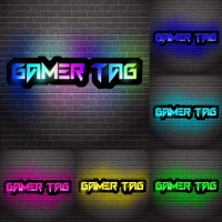 Custom Gamer Tag Neon Sign, Personalized Led Gaming Neon Sign For Gamer Room Wall Decor For Men Teen Boys Girls Bedroom Game Room Decor, Gamer Gifts Neon Lights (Style 3)